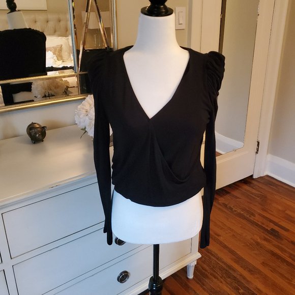 Bailey 44 Puffed Black Shirt - Picture 1 of 3